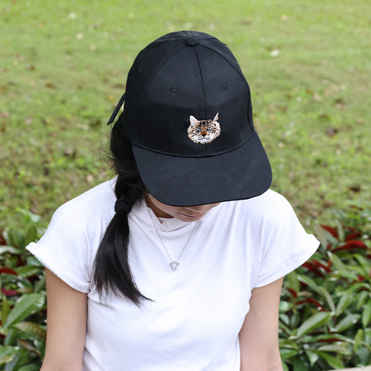 Custom Pet Embroidery Hat | Stitch Your Pet's Photo + Name + Date | Unique Keepsake Gift