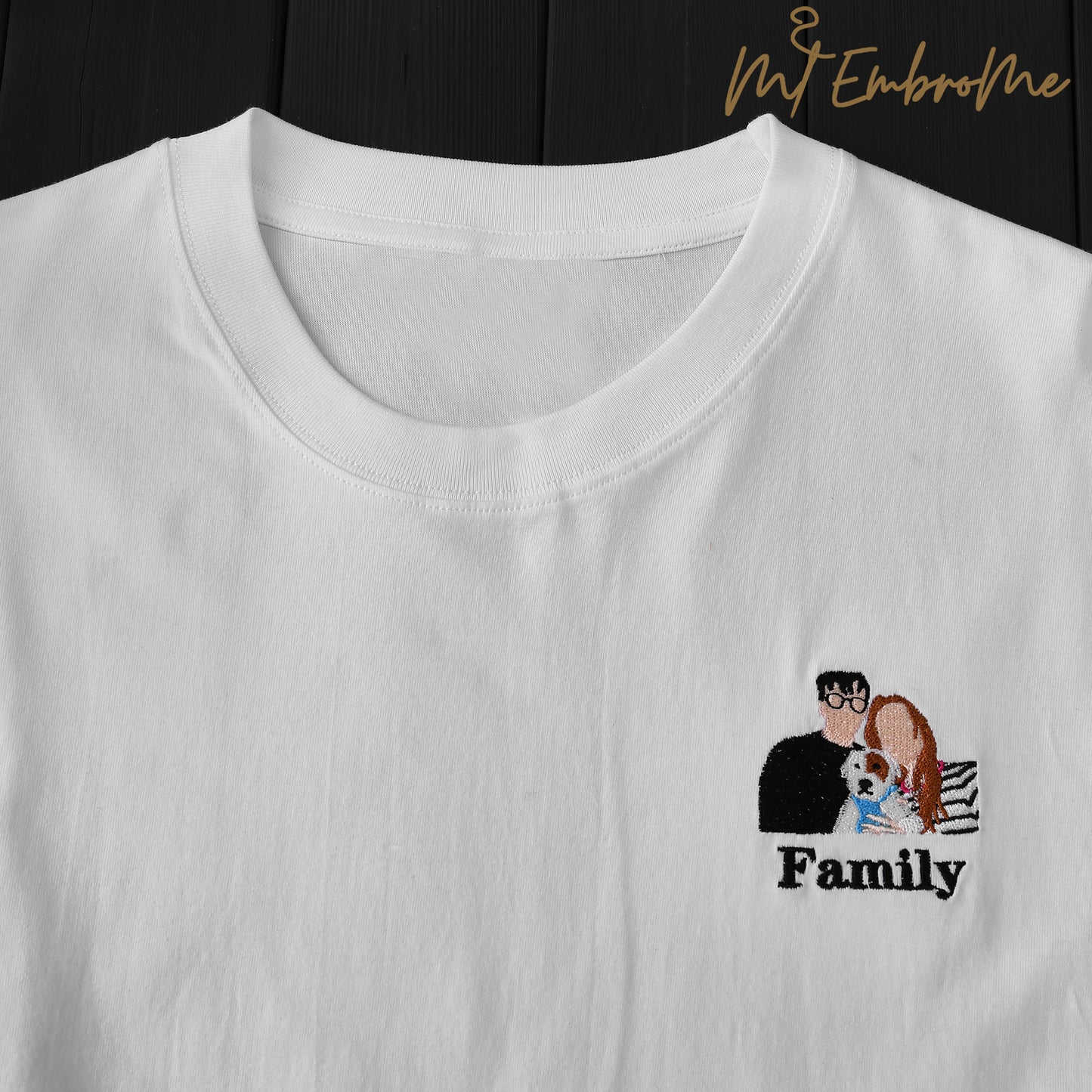 Individuell bestickte T-Shirts/Hoodies/Sweatshirts mit Fotos von Familie und Freunden, einzigartige Geschenke auf Bestellung