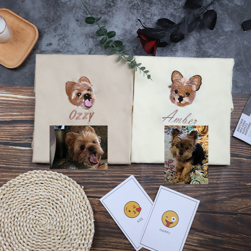 Bestickte Kleidung mit individuellem Muster, einzigartige Geschenke mit Ihrem besonderen Design