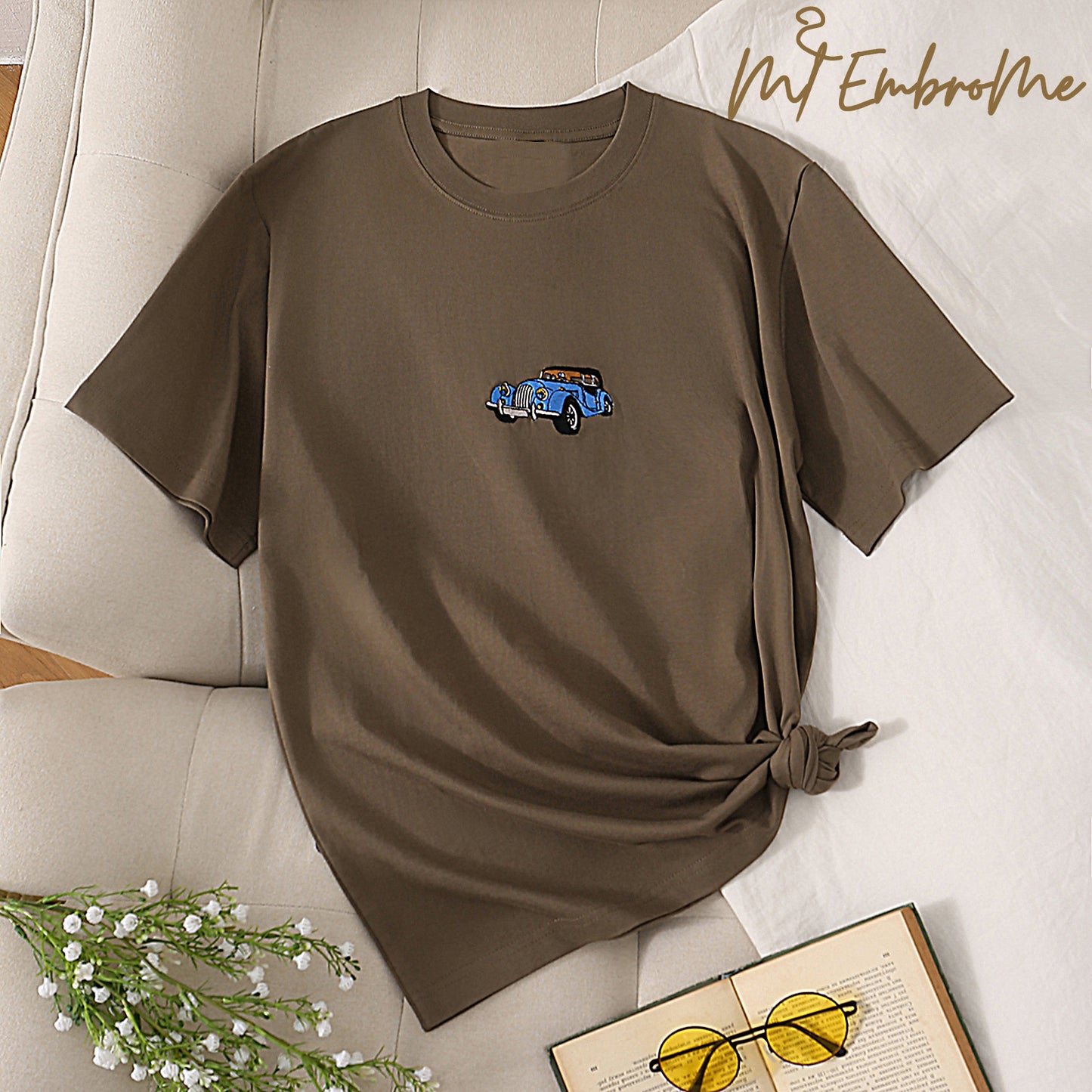 Custom Embroidered Car Hoodie, T-shirt, Sweatshirt, Personalized Car Gifts for Him