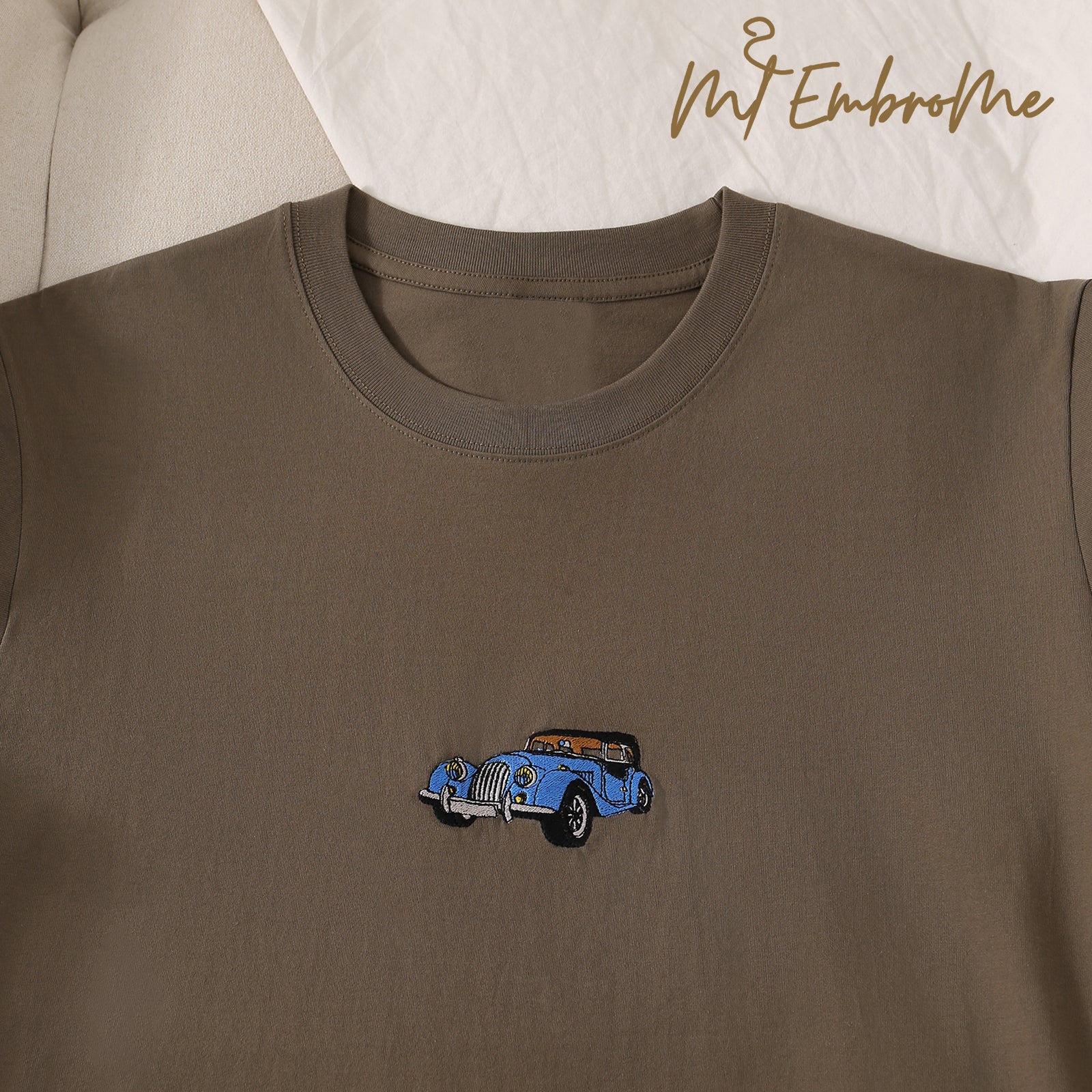 Embrome-Custom Embroidered Car Hoodie, T-shirt, Sweatshirt, Personalized Car Gifts for Him