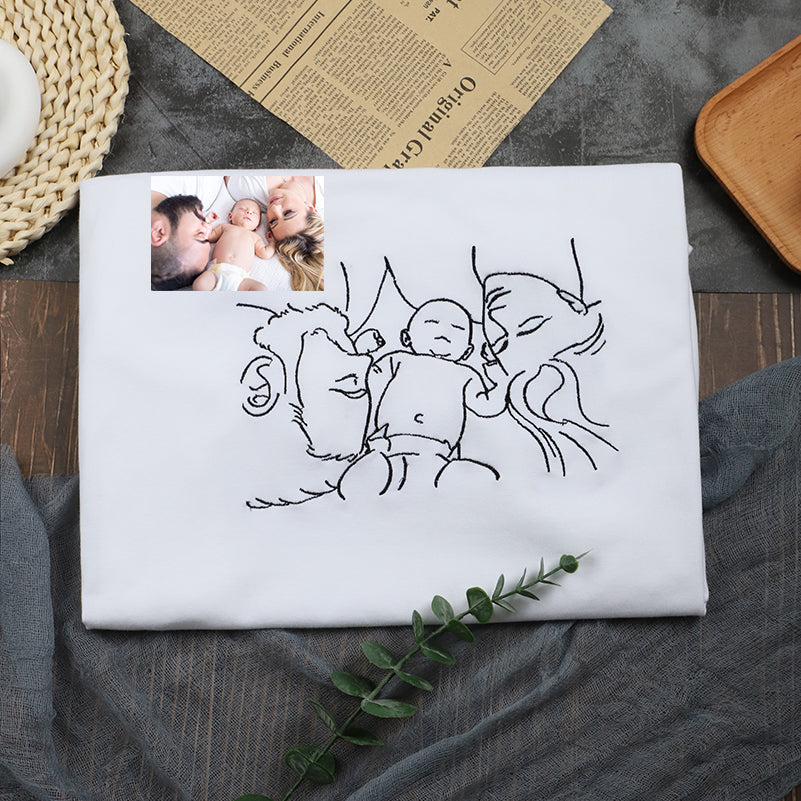 Bestickte Kleidung mit individuellem Muster, einzigartige Geschenke mit Ihrem besonderen Design