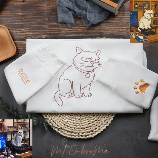 Embrome-Custom pet embroidered clothing, unique gifts with your cat's photo