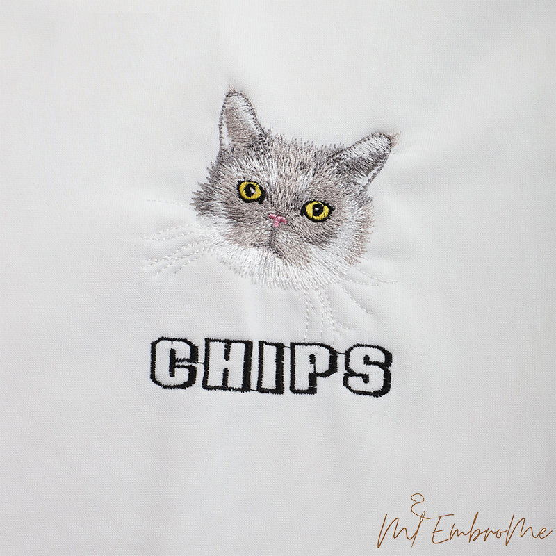 Embrome-Custom pet embroidered clothing, unique gifts with your cat's photo